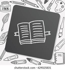 doodle open book
