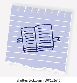 doodle open book