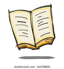 doodle open book