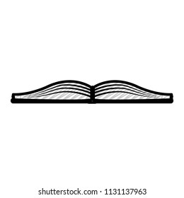 doodle open book education object to study