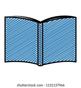 doodle open book style education object