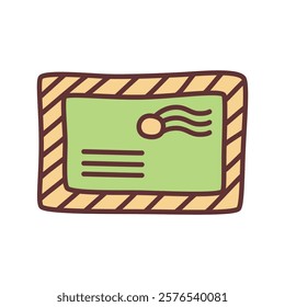 Doodle Open envelope with letter icon hand drawn with thin line