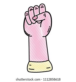 doodle opposition hand protest revolution demostration