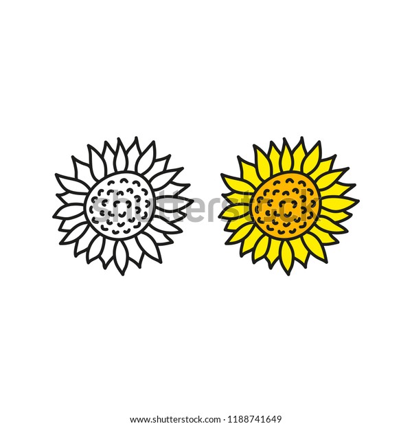 sunflower doodle