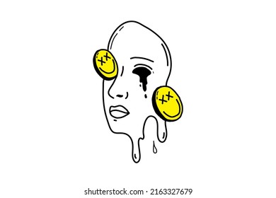 Doodle outline sketch style vector illustration