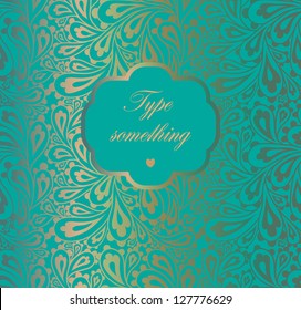 Doodle paisley background.