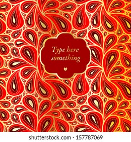 Doodle paisley background.