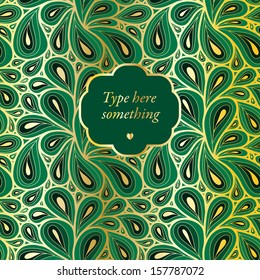 Doodle paisley background.