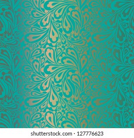 Doodle paisley seamless pattern.