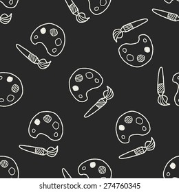 doodle palette brush seamless pattern background