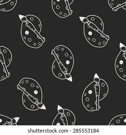 doodle palette brush seamless pattern background