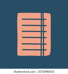 Doodle Paper Piece icon hand drawn in a modern minimalistic style