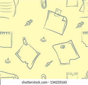  doodle paper reports set .Seamless pattern
