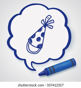 doodle party hat