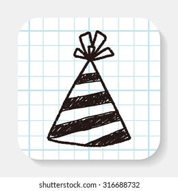 doodle party hats