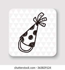 doodle party hats