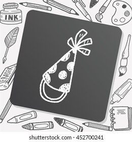 doodle party hats
