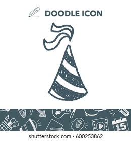 doodle party hats