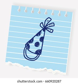 doodle party hats
