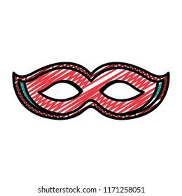 doodle party mask costume carnival style