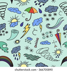 Doodle patern weather
