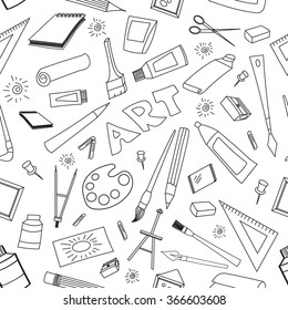 Doodle pattern of art