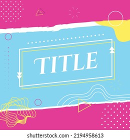 Doodle pattern background. Abstract and geometric. Template design for media, brochure, print and more. Vector illustration