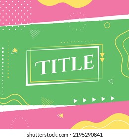 Doodle pattern background. Abstract and geometric. Template design for media, brochure, card, print and more. Vector illustration