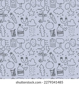 doodle pattern hand drawn go travel