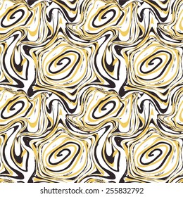 Doodle pattern in the lines, seamless vector background.