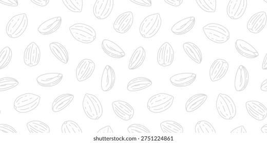 doodle peanut seamless pattern background. doodle peanuts pattern for packaging. peanut beans pattern.