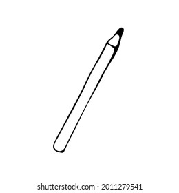 Doodle-Bleistift-Bild. Handgezeichnetes Bild für verschiedene Designs.