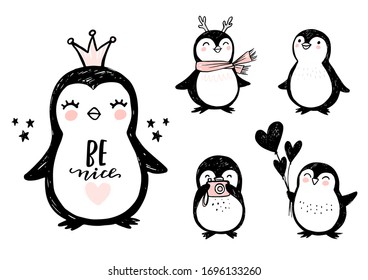 cute baby penguin drawings