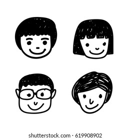 doodle people icon