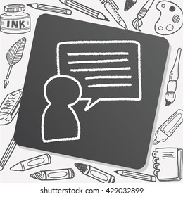 doodle people speech