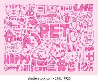 Doodle Pet Background