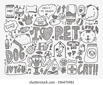 Doodle Pet Background