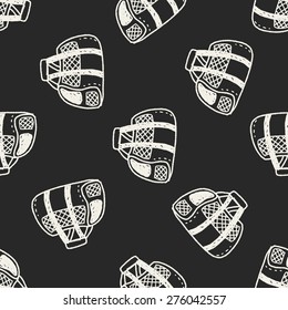 doodle pet carrier seamless pattern background