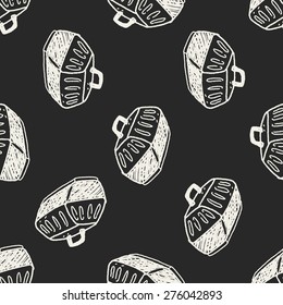 doodle pet carrier seamless pattern background