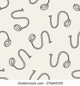 doodle pet collar seamless pattern background