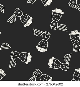 doodle pet food seamless pattern background