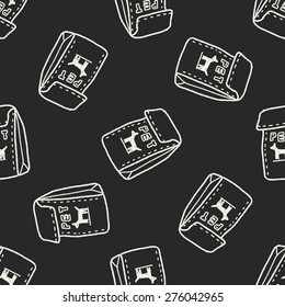 doodle pet food seamless pattern background