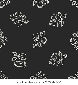 doodle pet grooming seamless pattern background