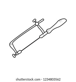doodle piercing saw Adjustable icon outline