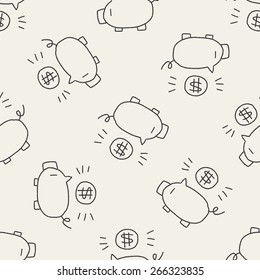 doodle pig money bank