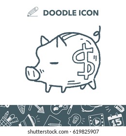 doodle pig money bank