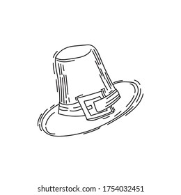 doodle pilgrim hat, thanksgiving accessory