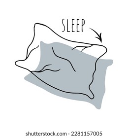 Doodle pillow, healthy sleep, self care