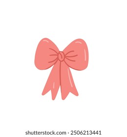 Doodle lazo rosa. Elementos hechos a mano para el diseño. Pegatinas.