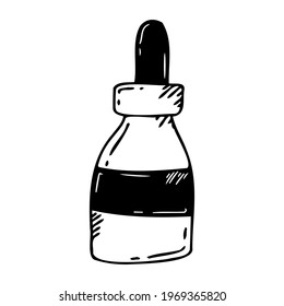 Doodle pipette jar. A can of paint.